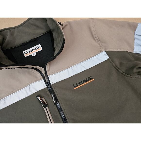 U-Haul Men’s Employee Jacket - Size 2XL - Reflective Zip-Up - Green - Picture 6 of 16